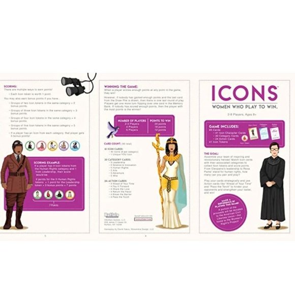 NIB Sealed ICONS Game Empowering Women History Trailblazers RBG - Picture 11 of 12